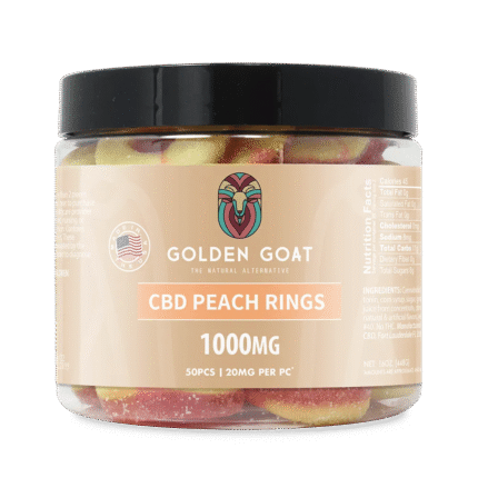 CBD Gummies 1000MG - Peach Rings