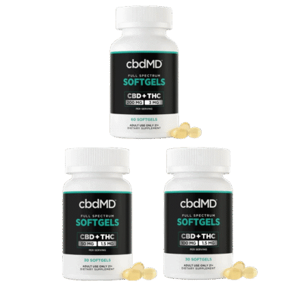 cbdMD Full Spectrum CBD Softgels - (1500MG - 6000MG)