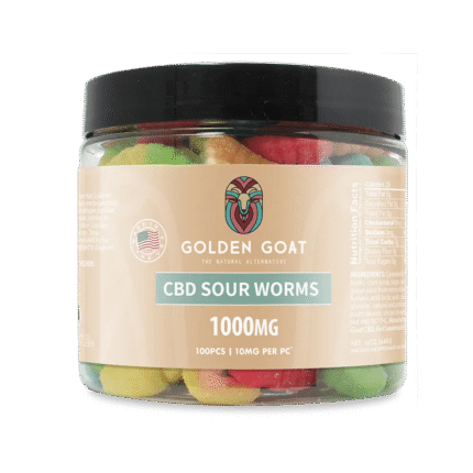CBD Gummies 1000MG - Sour Worms